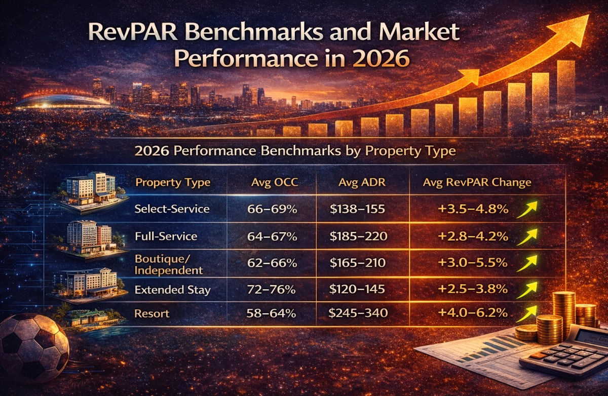 RevPAR Benchmarks and Market Performance in 2026