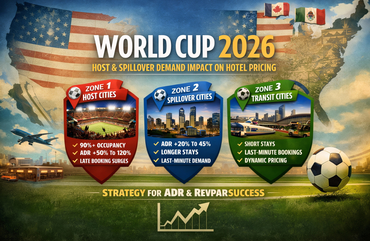 World Cup 2026 Demand Map: Host vs Spillover Cities and What It Means for Hotel Pricing